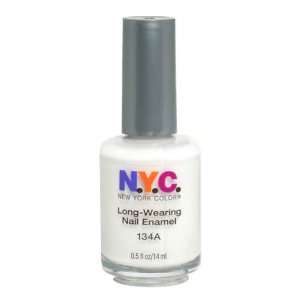 New York Color Long Wearing Nail Enamel, French White Tip, 0.45 Fluid 