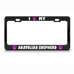  Anatolian Shepherd Paw Love Pet Dog Metal license plate 