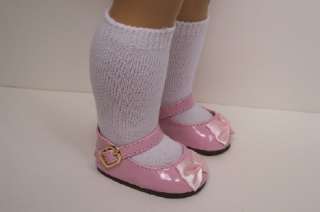 LT PINK Patent MJ Doll Shoes w/BUCKLE For AMERICAN GIRL♥  