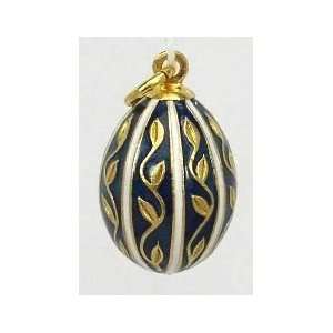  Russian Faberge style Egg Pendant/Charm (25f001bl 