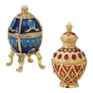  Pushkin Collection Faberge Style Enameled Egg: Home 