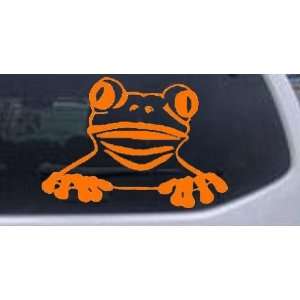 Tree Frog Animals Car Window Wall Laptop Decal Sticker    Orange 20in 
