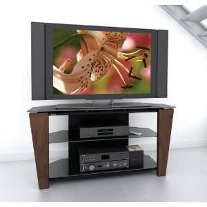   Solid Wood Face TV Stand for 32   52 Flat Screen TVs: Home & Kitchen