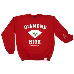 Diamond Supply Co Diamond High Crewneck Sweatshirt Heather Grey  