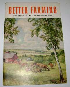 1952 John Deere Better Farming A B G MT Tractor Catalog  