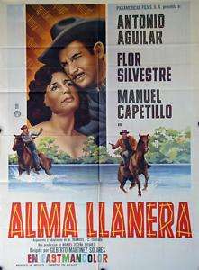 016 Alma LLanera Western Mexican Poster Antonio Aguilar  