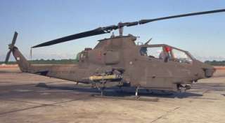 AH1 AH 1 AH 1F COBRA ARMY ATTACK HELICOPTER GUNSHIP WOODEN MAHOGANY 
