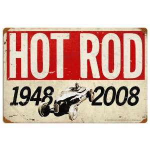  Hot Rod Magazine 60th Anniversary Vintage Metal Sign Large 