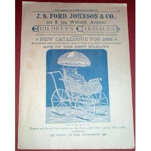  1888 Full Page Baby Carriage Illustrated Advertisement 