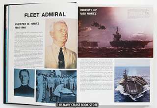 USS NIMITZ CVN 68 MEDITERRANEAN CRUISE BOOK 1985  