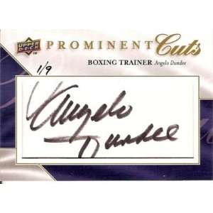  09 UD ANGELO DUNDEE Cut Signature Autograph /9: Sports 