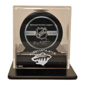   NHL Minnesota Wild Single Hockey Puck Display Case