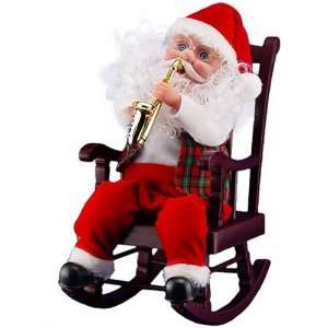  Animated Musical Santa in Rocking Chair
