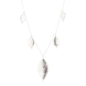 Anna Beck Designs Bali Multi Leaf 18k Sterling Silver Necklace, 32