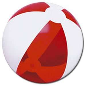    Translucent Red & White Beach Balls:  Sports & Outdoors