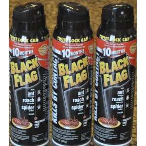  Black Flag Ant, Roach and Spider Killer   Three 17 Oz Cans 