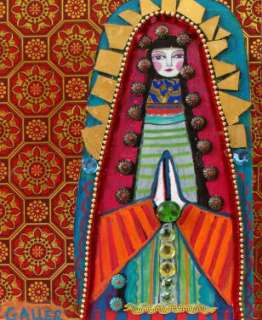 PRINT Virgin of Guadalupe Mexican Folk Art Painting  