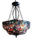 Tiffany Hanging Ceiling Light Stained Glass Chandelier  