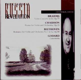 Brahms Violin Concerto Chausson Poeme David Oistrakh  