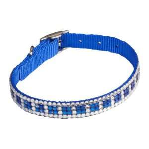 Swarovski Crystal Dog Collar Capri Blue Clear 16 Pet 