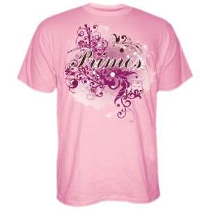   Ladies Floral Design Short Sleeve T Shirt (Pink): Sports & Outdoors