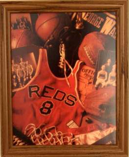 Vintage Basketball Sports Decor Boys Room Print Framed  