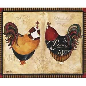   Slice Paris Roosters Design Cutting Board By Garant
