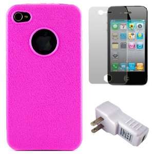Cover Case for Verizon Wireless Apple iPhone 4 + Package includes a 2 