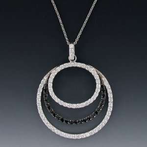  Singer Jewelry Black & White Jewelry Gift Boxed w/Chain 18 Length