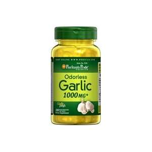  Odorless Garlic 1000 mg 1000 mg 100 Softgels Health 