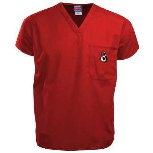  NCAA Youngstown State Penguins Red Scrub Top: Sports 