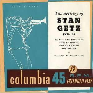  The Artistry Of Stan Getz (No. 3) EP Stan Getz Music