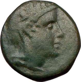   168BC Ancient Authentic Genuine Greek Coin ATHENA Wisdom & BULL  