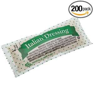 Portion Pack Dressing Italian, 0.42 Ounce Single Serve Packages (Pack 