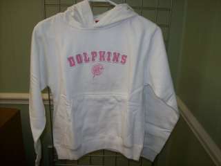 Description Girls 80/20 hoodie with pink embroidered logo from 