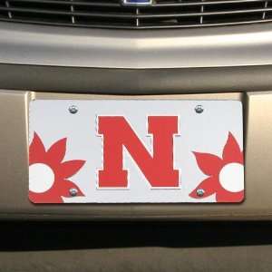  NCAA Nebraska Cornhuskers Silver Mirrored Flower Power 