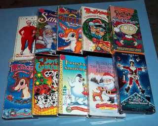 Lot of 10 Christmas VHS Tapes Video Rugrats Experience  
