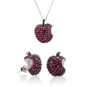  Gift Set Isabelles Apple Necklace & Earring Set 