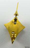 KAPPA ALPHA THETA   sorority 10k Gold with Sapphires Greek Vintage 