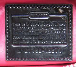 COACH Poppy Liquid Gloss Groovy Bag Black Patent Leather 18671 NWT 