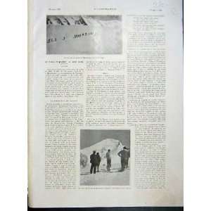    Mont Blanc Summit Gouter Vallot French Print 1933: Home & Kitchen