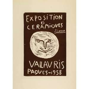  1959 Lithograph Picasso Ceramics Vallauris 1958 Mourlot 