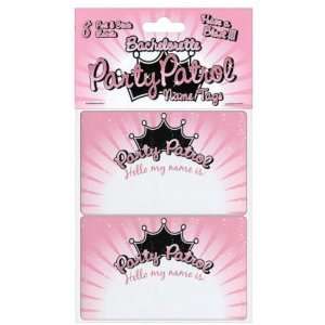 Bachelorette Party Patrol Name Tags   Pack of 8 Health 