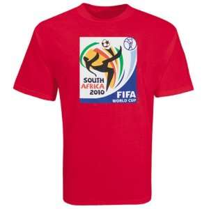  adidas World Cup 2010 Soccer T Shirt (Red) Sports 