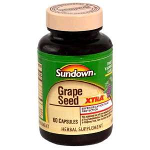  Sundown Grape Seed, Xtra, 60 Capsules Health & Personal 