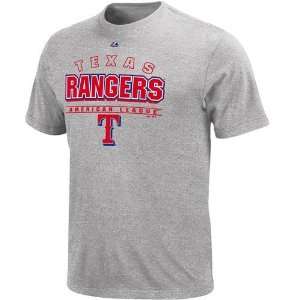   Majestic Texas Rangers Youth Opponent T Shirt   Ash