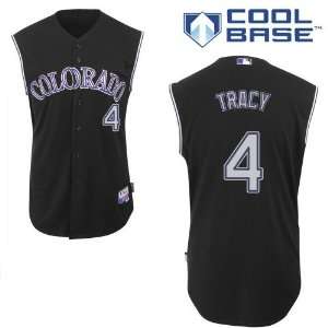  Jim Tracy Colorado Rockies Authentic Alternate 2 Cool Base 