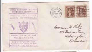 Philadelphia PA 1932 Patriotic Order Sons of Amer Cover  