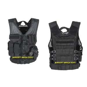   Assault Vest Tactical Commandos, Swat Black L XXL 