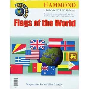  Hammond 705639 Flags Of The World Folded Wall Chart 